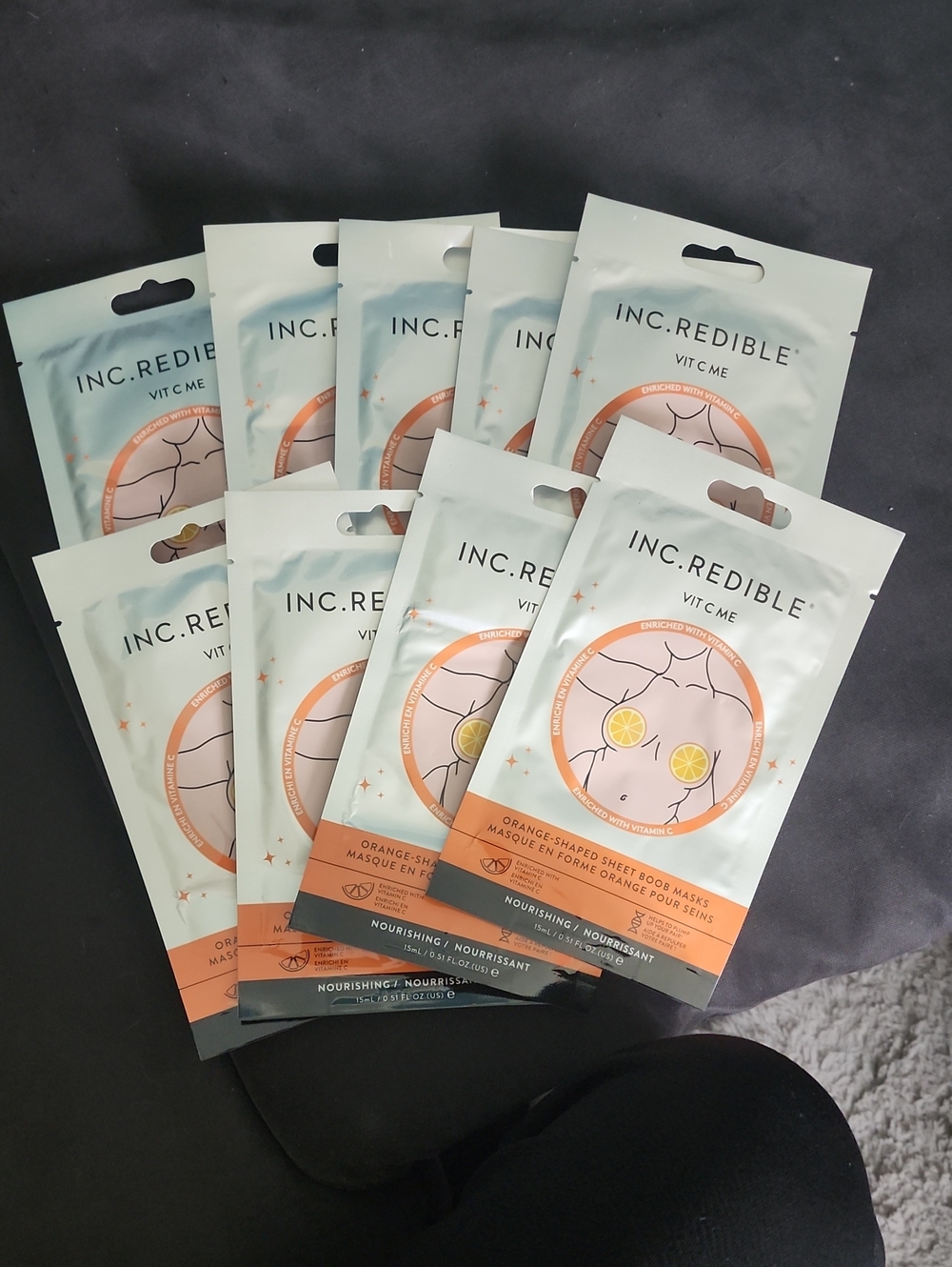 9 bulk VIT C ME Nourishing Sheet Mask - Orange (Single Pack)
